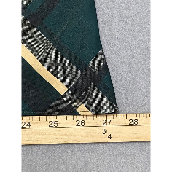 Favorite Daughter Green Plaid Bias Cut Maxi Skirt Size S Forest Green Tartan - Picture 4 of 9